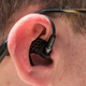 See how the rubber wing is wedged up in my ear? It’s actually pretty comfortable.